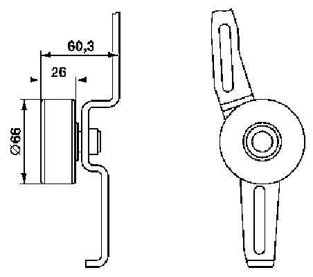Купить VKM33011 SKF Натяжной ролик