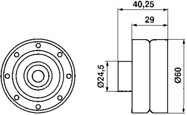 vkm82300 SKF rolo de reguladora de tensão da correia do mecanismo de distribuição de gás