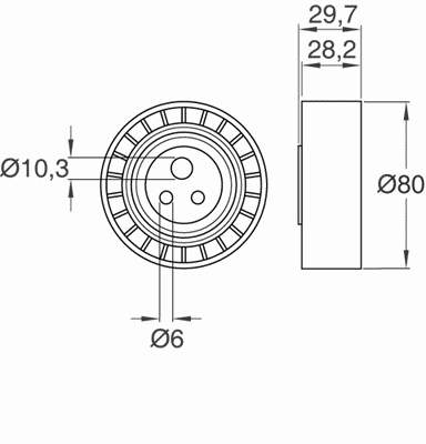 VKM32018 SKF rolo de reguladora de tensão da correia de transmissão