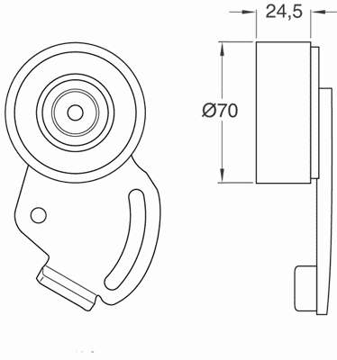 VKM 33022 SKF rolo de reguladora de tensão da correia de transmissão