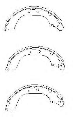 449560032 Toyota sapatas do freio traseiras de disco