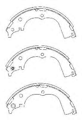 449526130 Toyota sapatas do freio traseiras de tambor