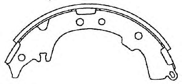 Sapatas do freio traseiras de tambor para Toyota Picnic (XM1)