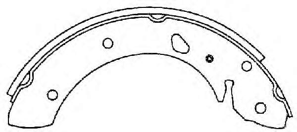 Sapatas do freio traseiras de tambor para Toyota Avensis (T22)