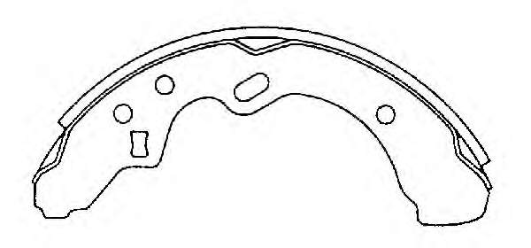 Sapatas do freio traseiras de tambor para Mazda 323 (BW)