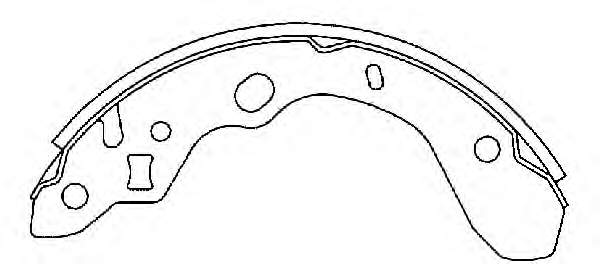 Sapatas do freio traseiras de tambor para Mazda 323 (BJ)
