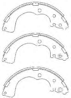 Sapatas do freio traseiras de tambor para Mazda MPV (LW)