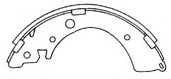 Sapatas do freio traseiras de tambor para Honda Civic (EJ9, EK3/4)