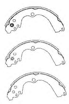 Sapatas do freio traseiras de tambor para Subaru Impreza (GD, GG)