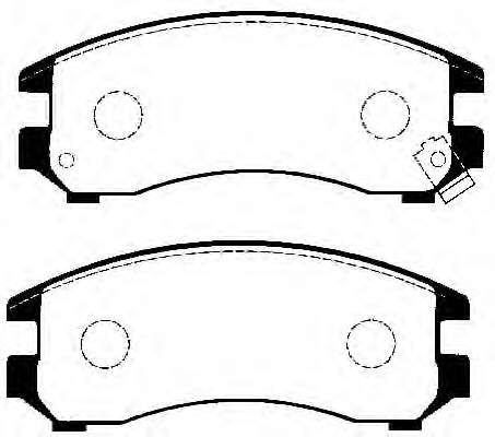 4106058A85 Nissan sapatas do freio dianteiras de disco