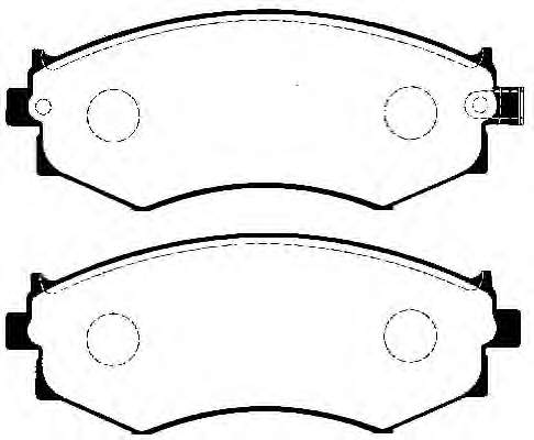 Sapatas do freio dianteiras de disco para Nissan Prairie (M11)