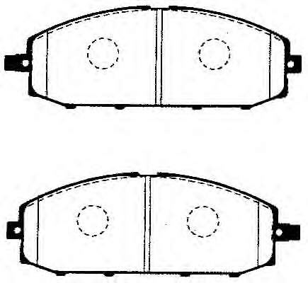 D1060VC091 Mitsubishi sapatas do freio dianteiras de disco