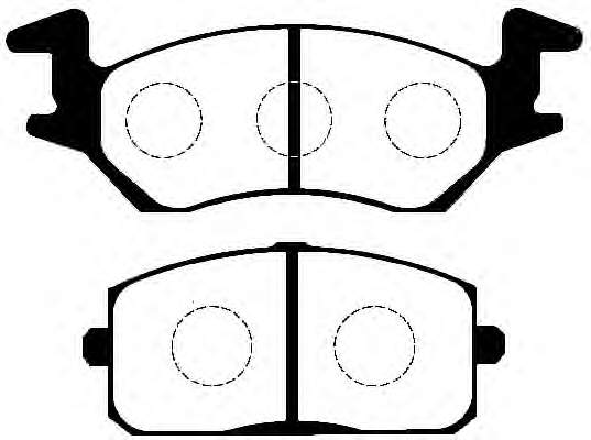 Sapatas do freio dianteiras de disco para Toyota Starlet (P7)