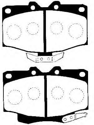 449160100 Toyota sapatas do freio dianteiras de disco