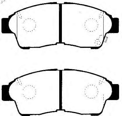 Sapatas do freio dianteiras de disco para Toyota Carina (T19)