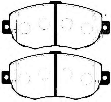 DP21223 EBC Brakes sapatas do freio dianteiras de disco