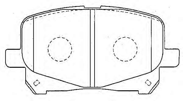 BPA0621.10 Open Parts sapatas do freio dianteiras de disco