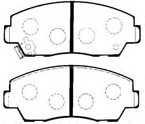 1U1D3328Z Mazda sapatas do freio dianteiras de disco