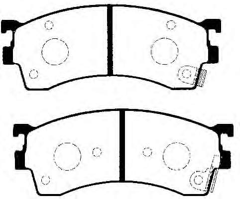Sapatas do freio dianteiras de disco para Mazda Premacy (CP)