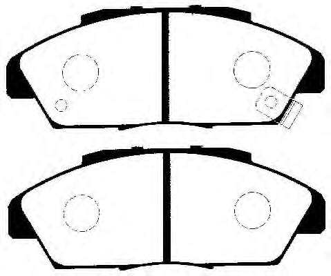 45022SM4G01 Honda sapatas do freio dianteiras de disco