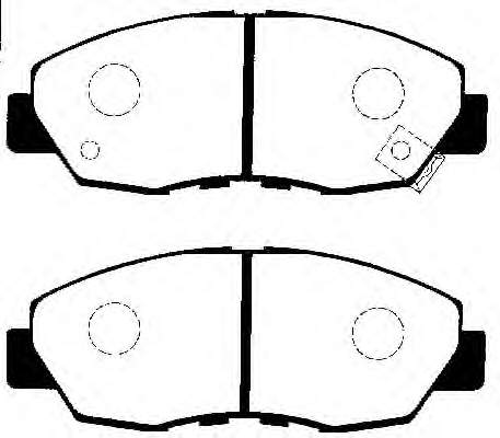 Sapatas do freio dianteiras de disco para Honda Accord (CE, CF)