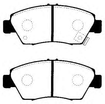 Sapatas do freio dianteiras de disco para Honda Civic (EJ9, EK3/4)