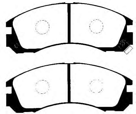 Sapatas do freio dianteiras de disco para Mitsubishi Lancer (CSA)