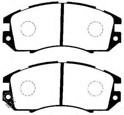 Sapatas do freio dianteiras de disco para Subaru Legacy (BD, BG)