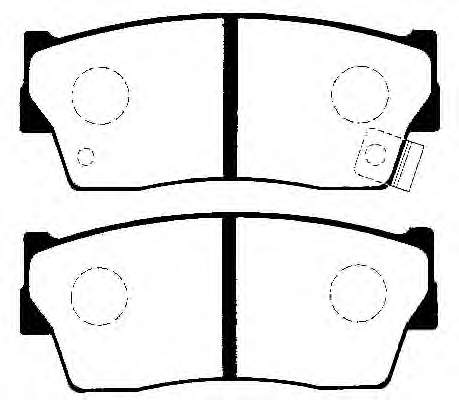 5520063810 Nissan sapatas do freio dianteiras de disco