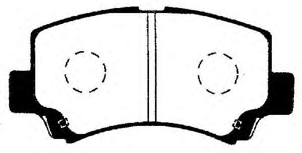 Sapatas do freio dianteiras de disco para Chery Kimo (A1, S12)