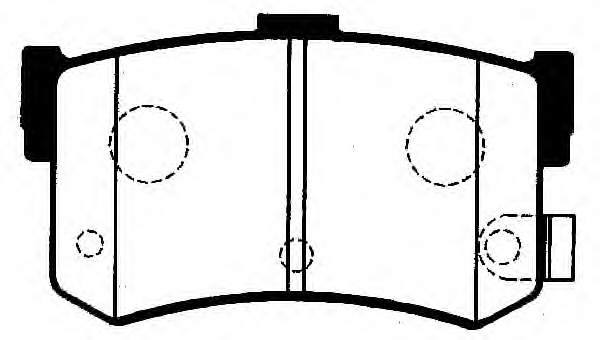 Sapatas do freio traseiras de disco para Rover 800 (XS)