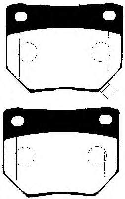 4406043P85 Nissan sapatas do freio traseiras de disco