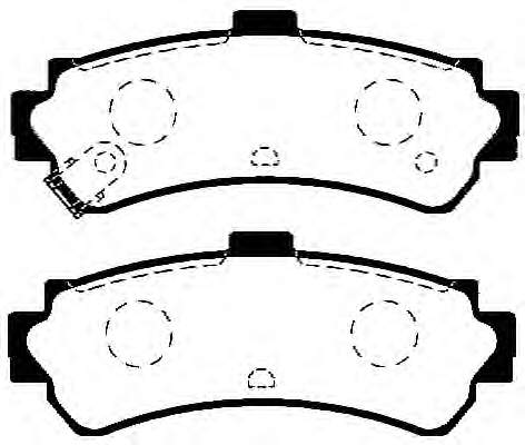 KBP-6550 Kavo Parts sapatas do freio traseiras de disco