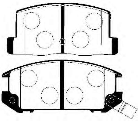 0446617080 Toyota sapatas do freio traseiras de disco