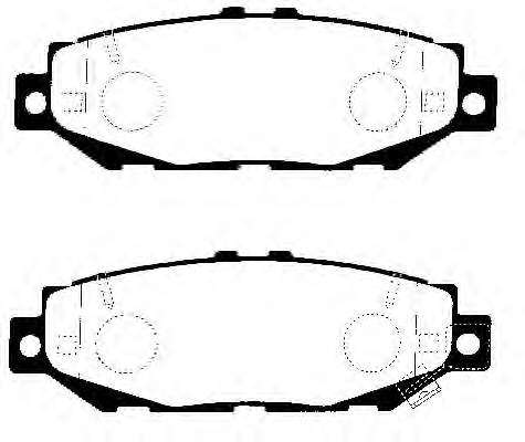 Sapatas do freio traseiras de disco para Lexus GS (JZS147)