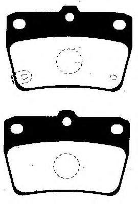 Sapatas do freio traseiras de disco para Chery Tiggo (T11)