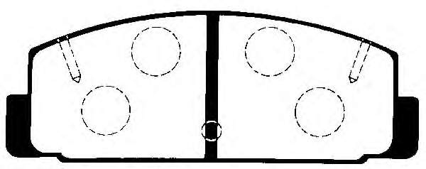 Sapatas do freio traseiras de disco para Mazda 323 (BJ)