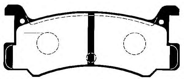 Sapatas do freio traseiras de disco para Daihatsu Move (G3)