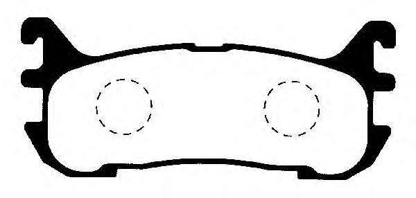 Sapatas do freio traseiras de disco para Mazda 323 (BA)