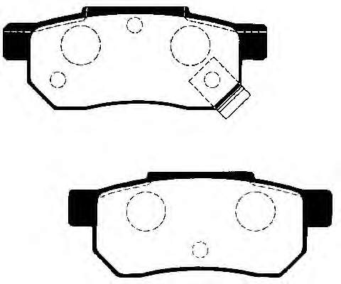 Sapatas do freio traseiras de disco para Rover 25 (RF)