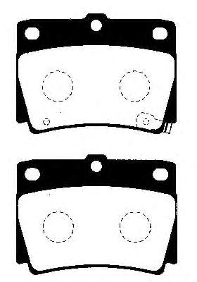 Sapatas do freio traseiras de disco para Mitsubishi Pajero (K90)