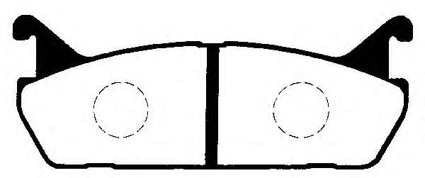 Sapatas do freio traseiras de disco para Mazda 323 (BG)