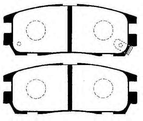 Sapatas do freio traseiras de disco para Opel Frontera (5MWL4)