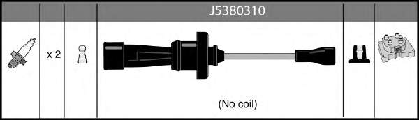J5380310 Nipparts fios de alta voltagem, kit