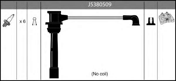 J5380509 Nipparts fios de alta voltagem, kit