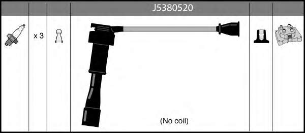 Fios de alta voltagem, kit J5380520 Nipparts