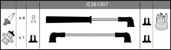 l32015jc Japan Cars fios de alta voltagem, kit