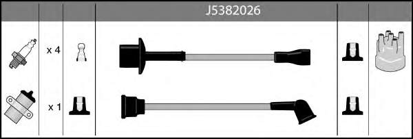J5382026 Nipparts высоковольтные провода