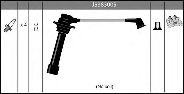 Fios de alta voltagem, kit J5383005 Nipparts