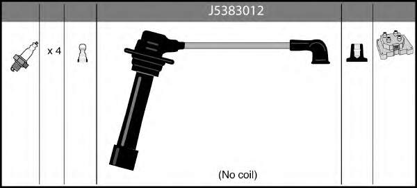 J5383012 Nipparts fios de alta voltagem, kit